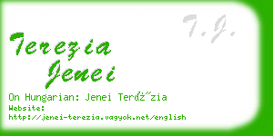 terezia jenei business card
